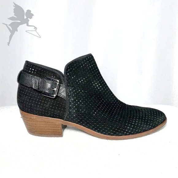 Sam Edelman Shoes - SAM EDELMAN Paula perforated suede booties